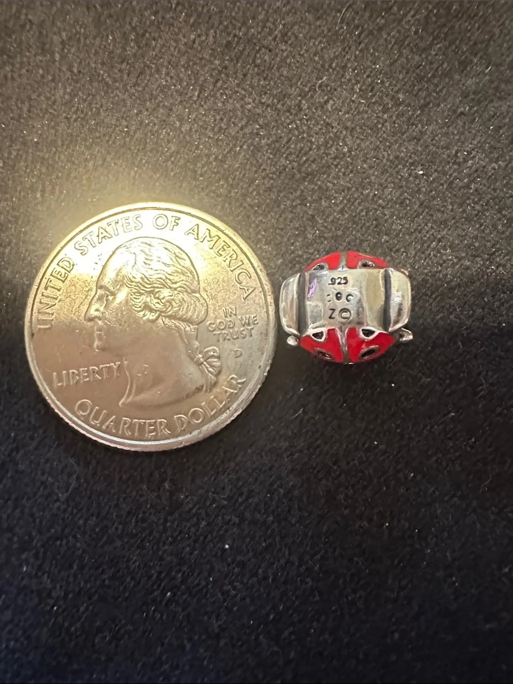 Red Ladybug bracelet Charm Accessory - Picture 2 of 3